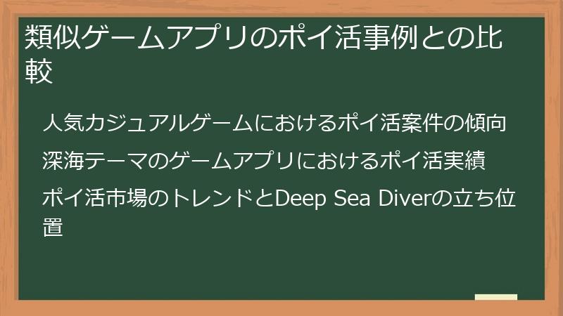 類似ゲームアプリのポイ活事例との比較