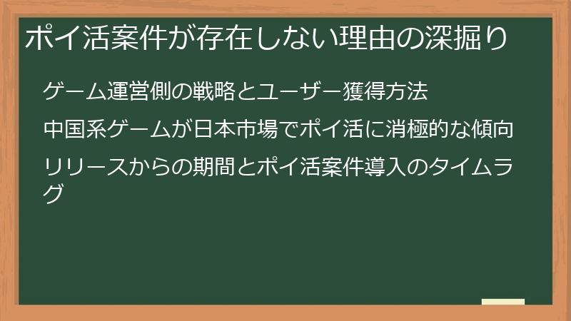 ポイ活案件が存在しない理由の深掘り